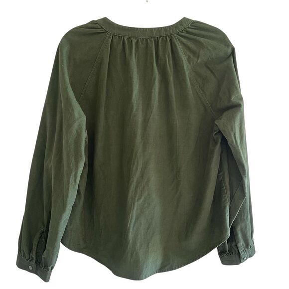 Universal Thread Green Corduroy Long Sleeve Pullover Top Women’s Size Medium - Picture 5 of 5